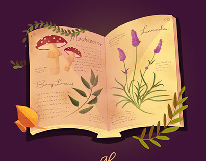 Witch’s herb book
