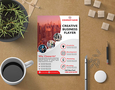 Creative professional corporate business flyer design
