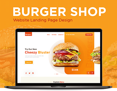 Burger Restaurant - Landing Page Design