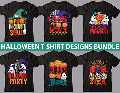 Halloween t-shirt design Bundle