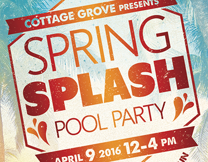 Spring Splash Pool Party Flyer