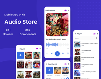 Project thumbnail - Audio Store App UI