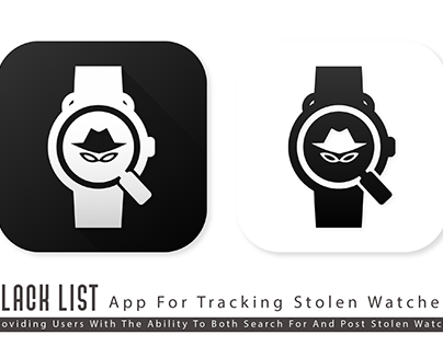 Project thumbnail - BLACK LIST -Stolen Watch Tracking App Icon
