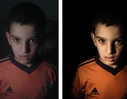 Dark Portrait - Before & After