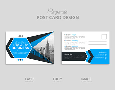 Corporate Post Card, mailing-card Design