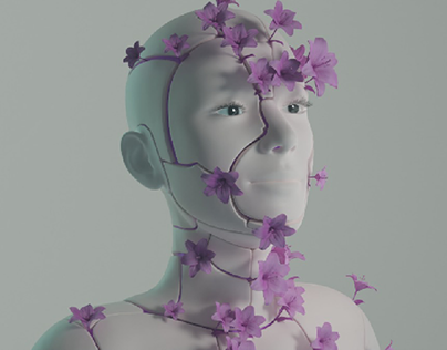 Flower Growth Stimulations with Blender Software