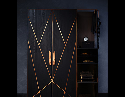 Cabinet with copper