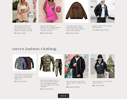 MEN AND WOMEN CLOTHING WEBSITE