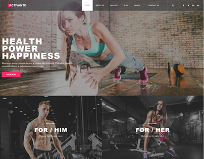 Activanto – Gym & Fitness WordPress Theme