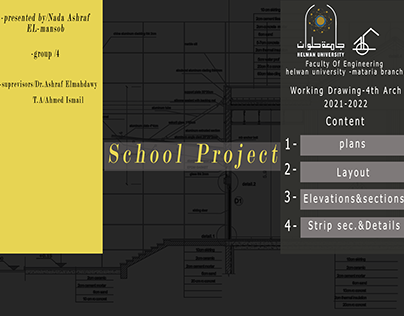 working drawing -4th arch 'school project"