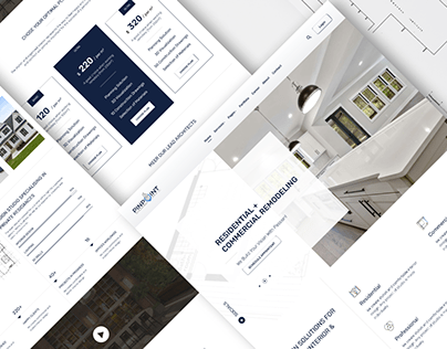 PinPoint-Construction Company Landing Page UI Design