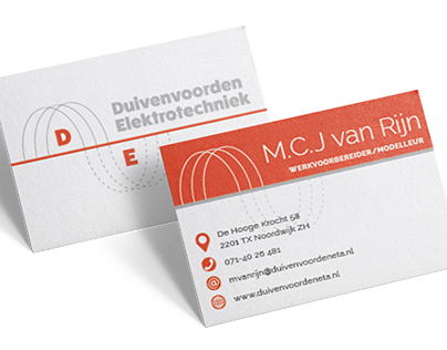 business card Duivenvoorden Electronics