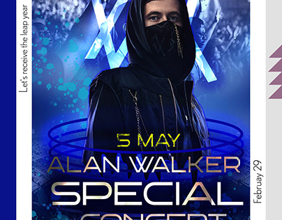 concert poster "ALan Walker "