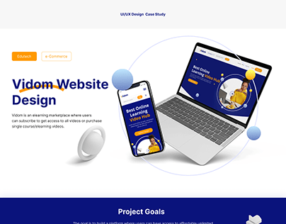 Vidom Website Design- Mabelpraise