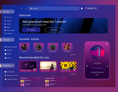 I'm excited to share this music player UI design vit u