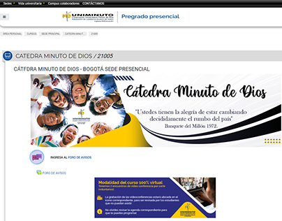 Banners para paginas web U. MINUTO DE DIOS