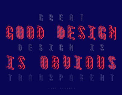 Designer quote poster