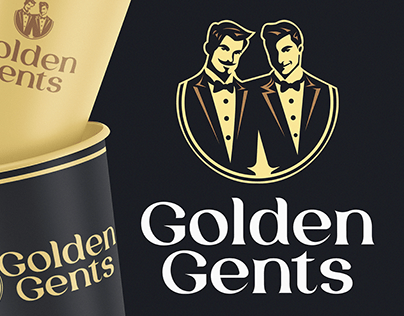 Golden Gents Brand Logo Design