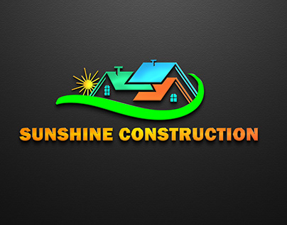 Construction logo in 3D