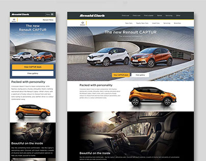 Renault Captur landing page redesign