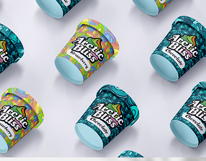 Arctic Bliss Ice Cream Brand Packaging