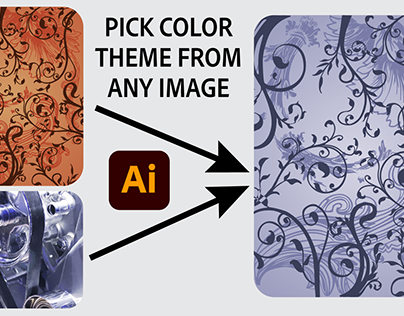 Pick color theme of any image in Adobe Illustrator