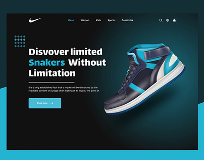 Nike Shoes Ui/Ux Landing Page