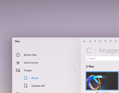Windows 10 Fluent File Explorer concept