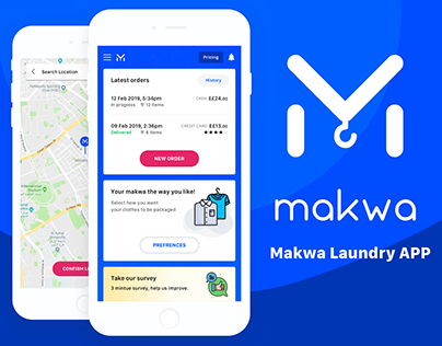 Makwa Laundry Mobile Application (UX Case Study)