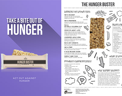 Hunger Buster Flyer Front and Back