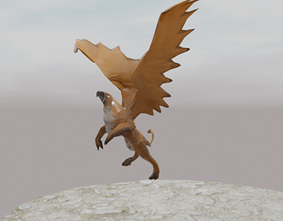 Project thumbnail - LowPoly Griffin