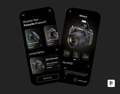 Camera Selling Mobile app uix Design