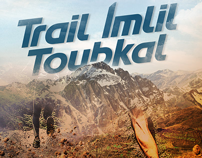 Trail run sport poster