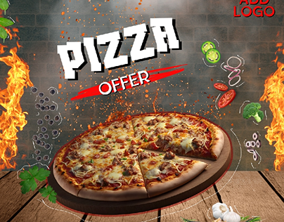 تصميم اعلان سوشيال ميديا
لعرض مطعم
 pizza