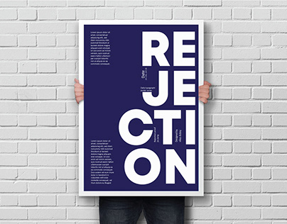 poster design(REJECTION)