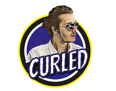 ‘Curled’ Twitch Yayıncısı logo çalışması 2020