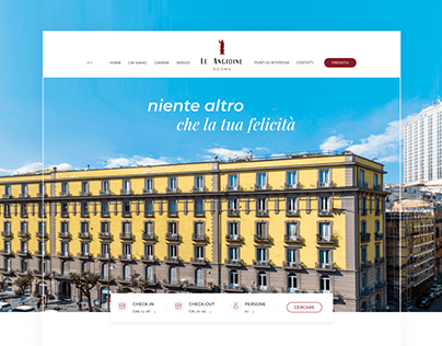 Le Angioine Rooms. Hotel website design