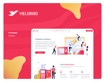 Web redesign for Yieldbird - Yield Management expert