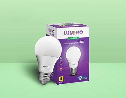 LED Bulb Light Box Packaging Design
