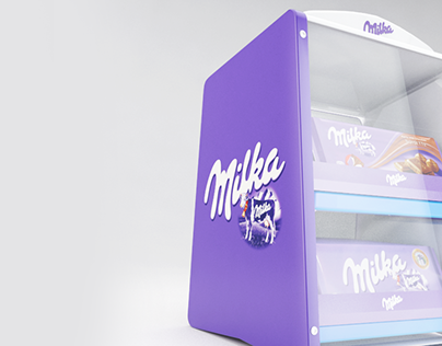 Exhibidor congelador Milka