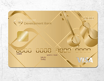 Caspian Development Bank VISA cards design concept