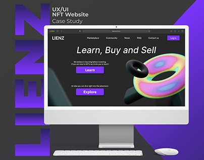 LIENZ - UX/UI NFT Website Design