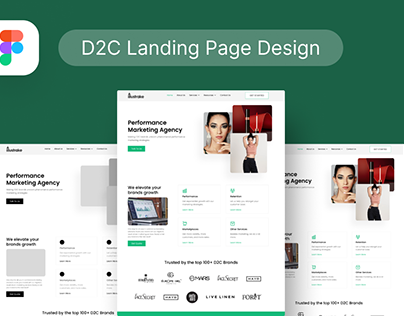 D2C Landing Page Design - FREE TEMPLATE