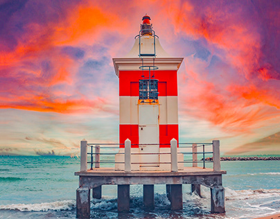 Sunset dream lighthouse