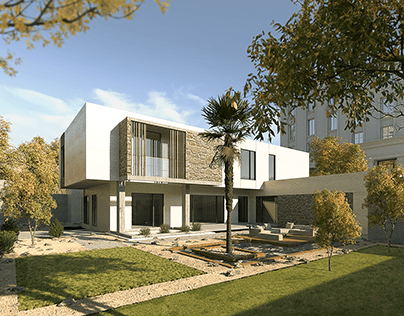Modern House Exterior Design & Visualization
