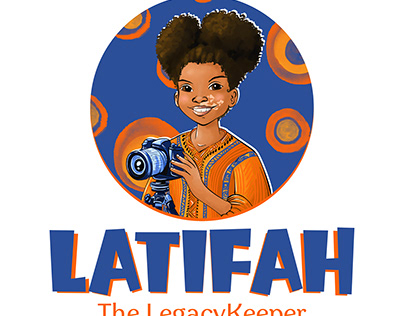 Latifah The LegacyKeeper Illustrated Logo Design