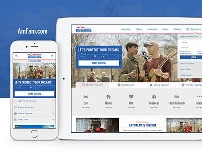 American Family Insurance Website Redesign '15