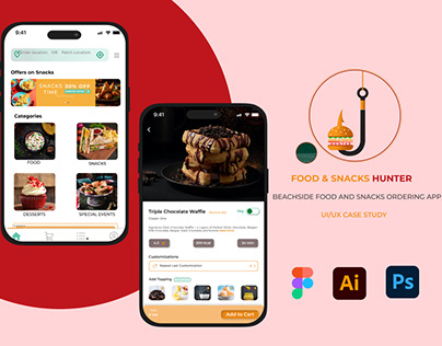Food & Snacks Ordering app - UI/UX Case Study