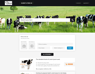 Goruchagol - Cow And Goat, Ecommerce Website Template