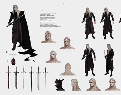 Erich. The Elven Commander Concept Art. Part 1.